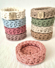 Mini-Häkelschale aus Baumwollkordel, 8,5 cm